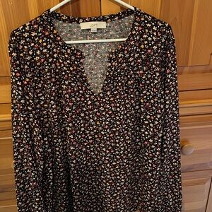 LOFT Floral Blouse